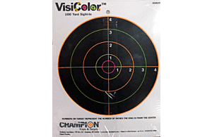 VISICOLOR TARGET 8" BULLSEYE 10-PACK
