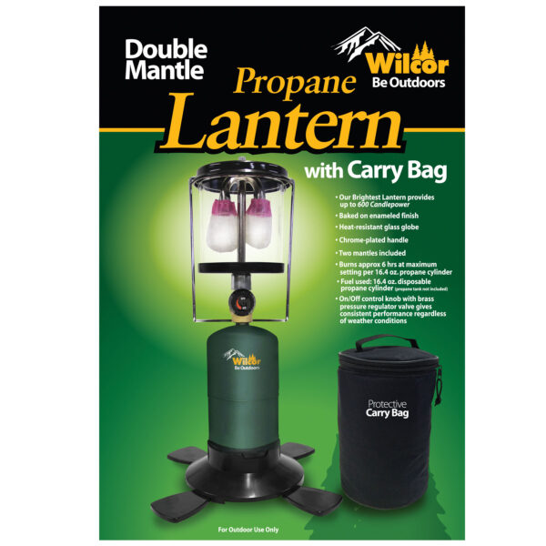 Lantern double mantle with case