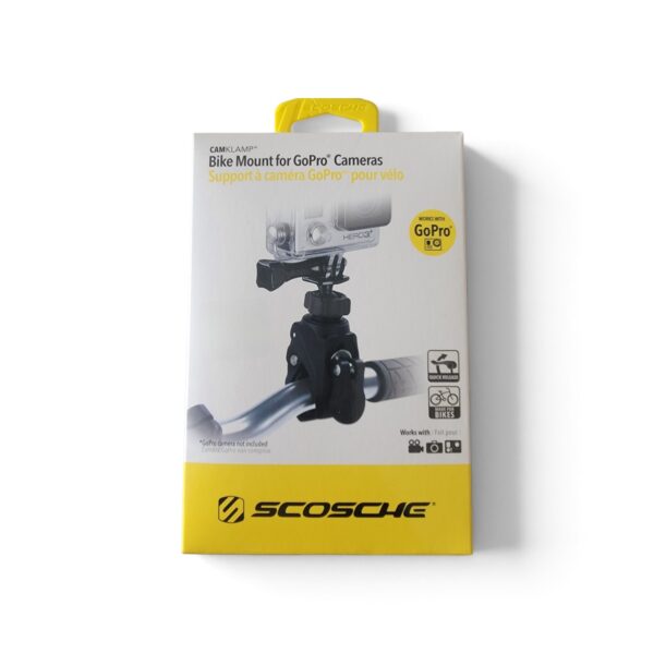 Scosche bike mount for GoPro cameras in retail packaging