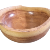 Small round mesquite wood bowl
