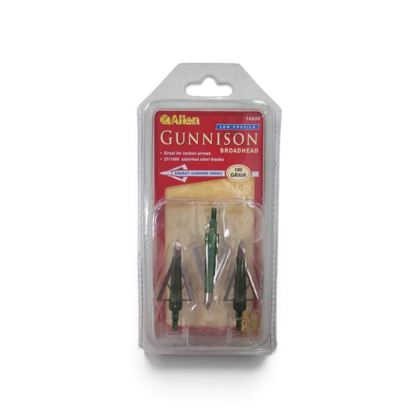 Allen Gunnison low profile broadheads 100 grain 3-pack