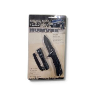 HUMVEE Emergency Rescue and LED flashlight combo in retail packaging