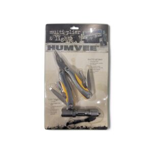 HUMVEE multi-plier and LED flashlight combo in retail packaging