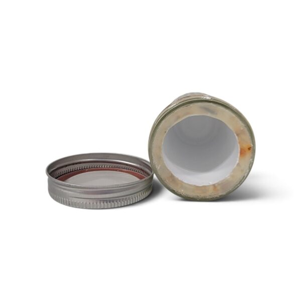 Rice jar diversion safe, closed and open showing interior