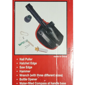 Compact multi-function shovel box