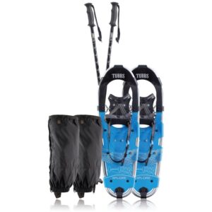 Tubbs Xplore 25 snowshoe kit with poles and gaiters