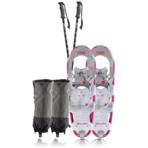 Tubbs Xplore 21 women's snowshoe kit with poles and gaiters