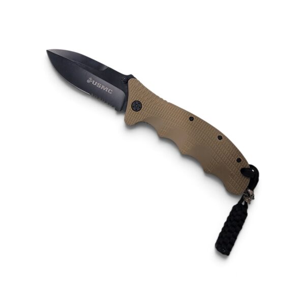 Elite Tactical U.S. Marines Alpha folding knife, open